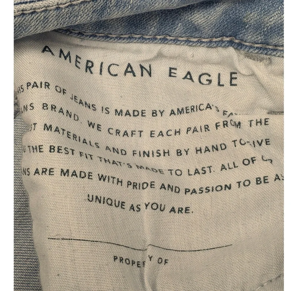 American Eagle‎ Ne(x)t Level Stretch Skinny Jeans Light Wash Blue Womens 00 Reg